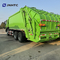 HOWO 6x4 caminhão de lixo compactador Euro 2 eliminação de resíduos Carregador traseiro de lixo caminhão verde diesel modelo novo